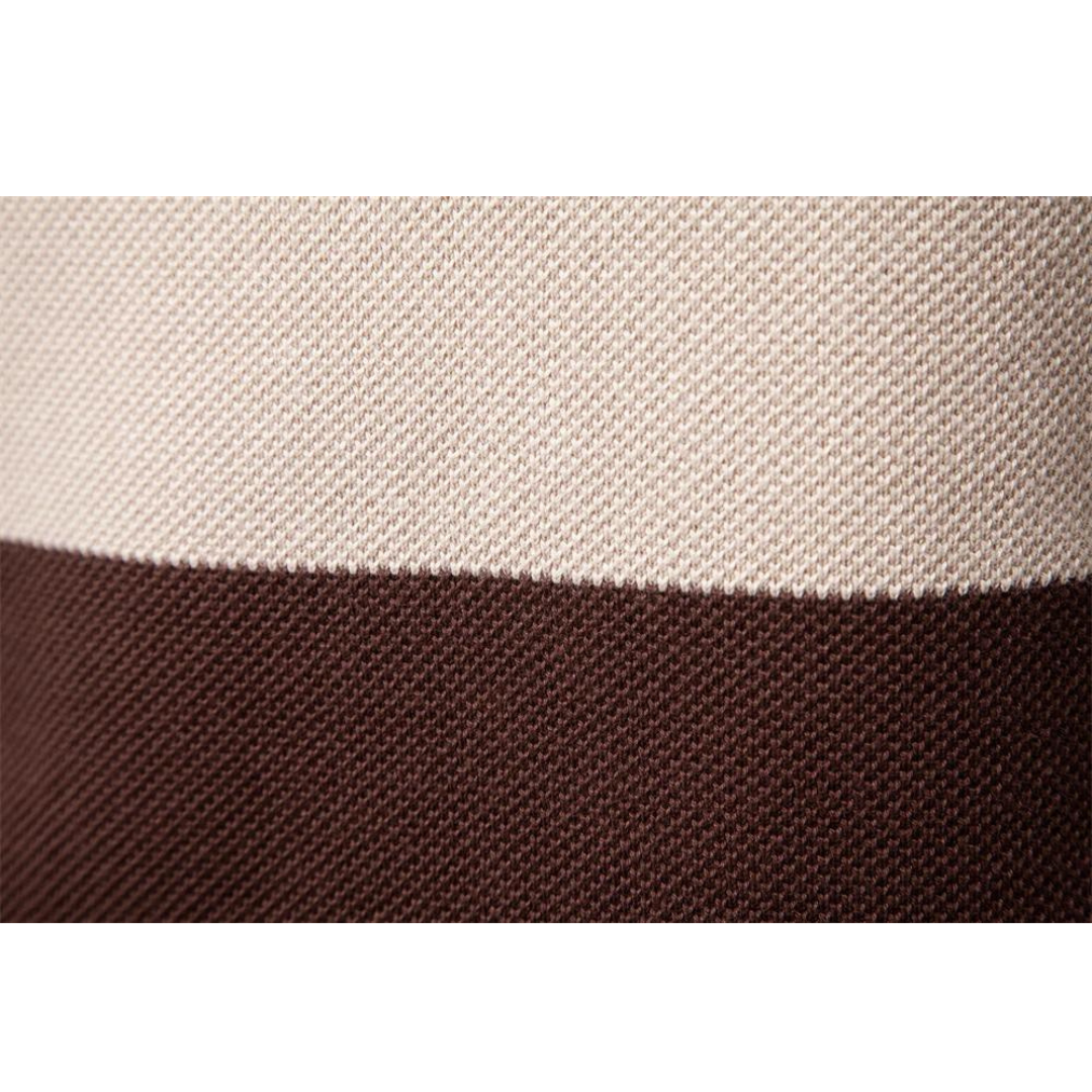 Men's Quarter-Zip Jumper – Cotton Knitwear with Colour Block Design for Autumn 3