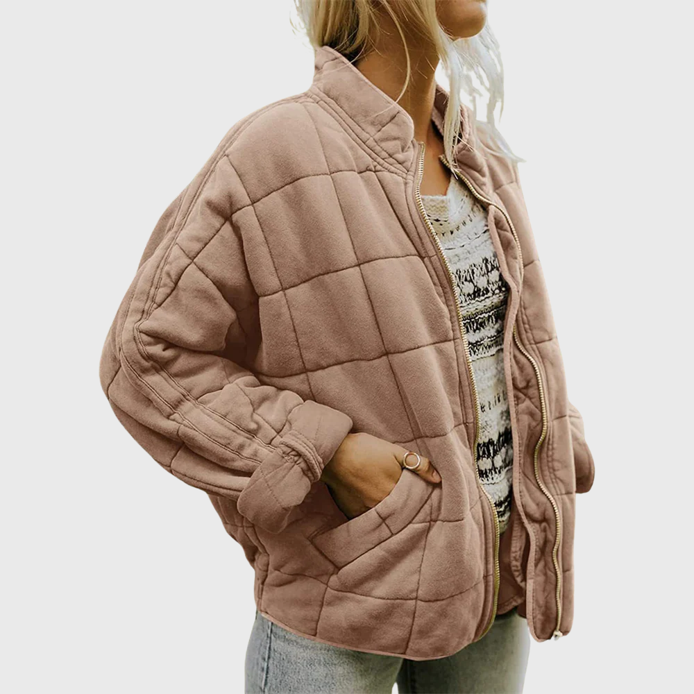 Quilted Jacket for Women – Oversized Lightweight Winter Coat for Cold Weather 3