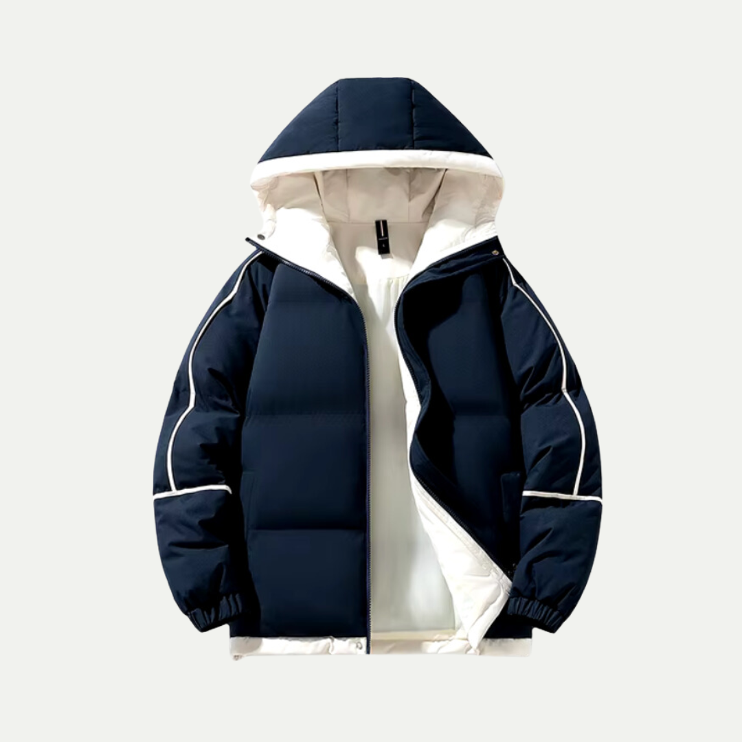 Unisex Insulated Hooded Puffer Parka – Warm Winter Outerwear for Casual and Outdoor Use 1