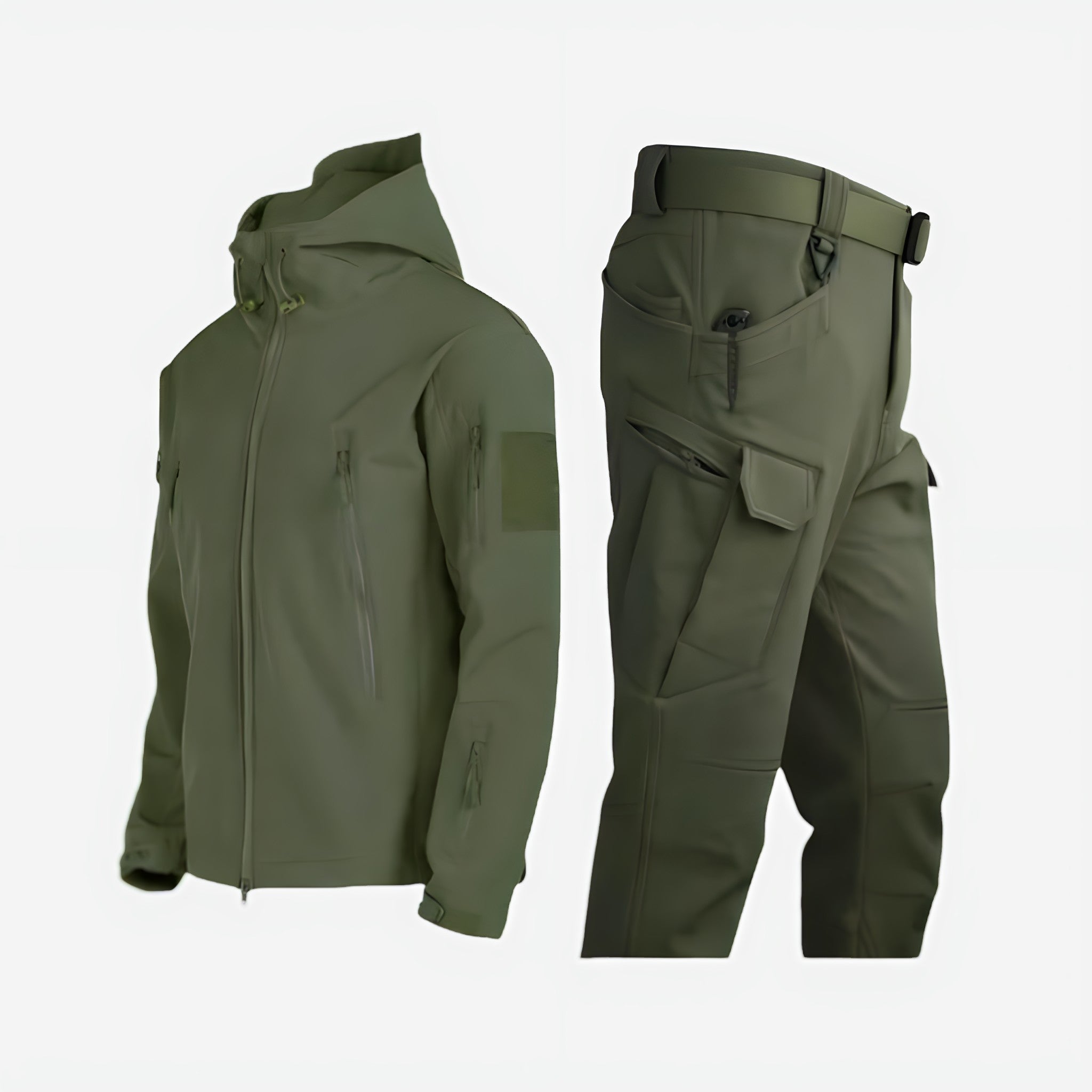 Waterproof Rain Jacket and Pants Set – Insulated Outdoor Clothing for Winter Hiking 2