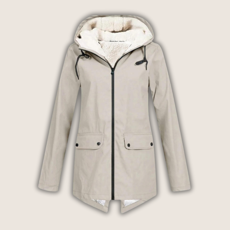 Waterproof Rain Jacket for Women – Windproof with Adjustable Hood and Practical Pockets 3