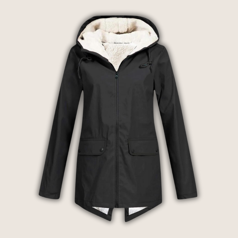 Waterproof Rain Jacket for Women – Windproof with Adjustable Hood and Practical Pockets 4