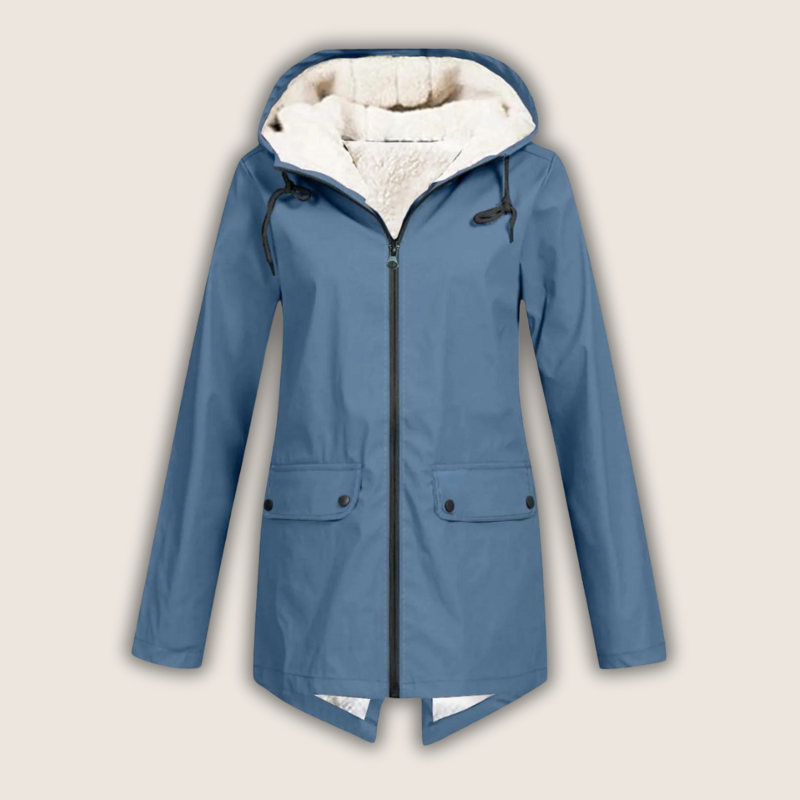 Waterproof Rain Jacket for Women – Windproof with Adjustable Hood and Practical Pockets 5