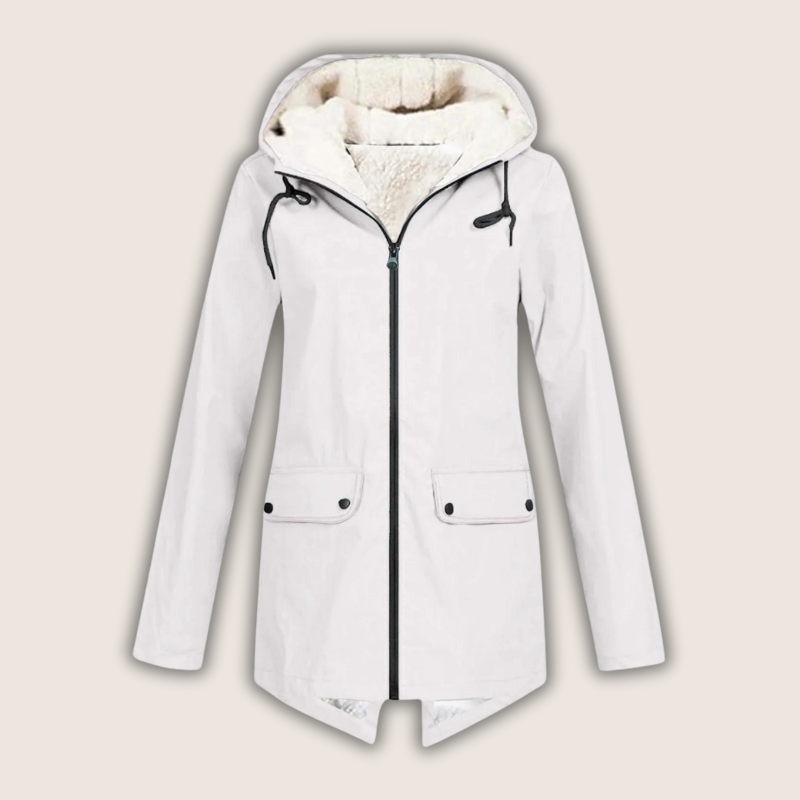 Waterproof Rain Jacket for Women – Windproof with Adjustable Hood and Practical Pockets 6