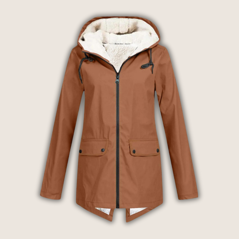 Waterproof Rain Jacket for Women – Windproof with Adjustable Hood and Practical Pockets 7
