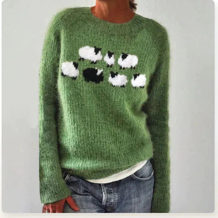 Women's Nordic-Inspired Sweater – Cozy Relaxed Fit for Winter Fashion 2