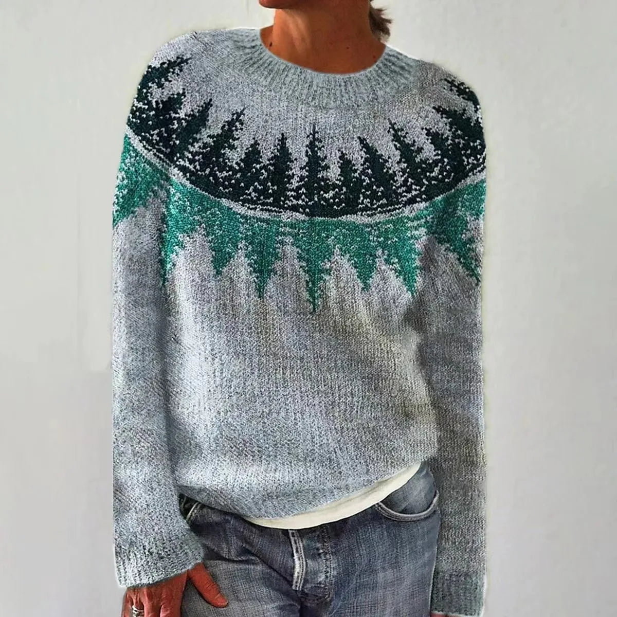 Women's Nordic-Inspired Sweater – Cozy Relaxed Fit for Winter Fashion 5