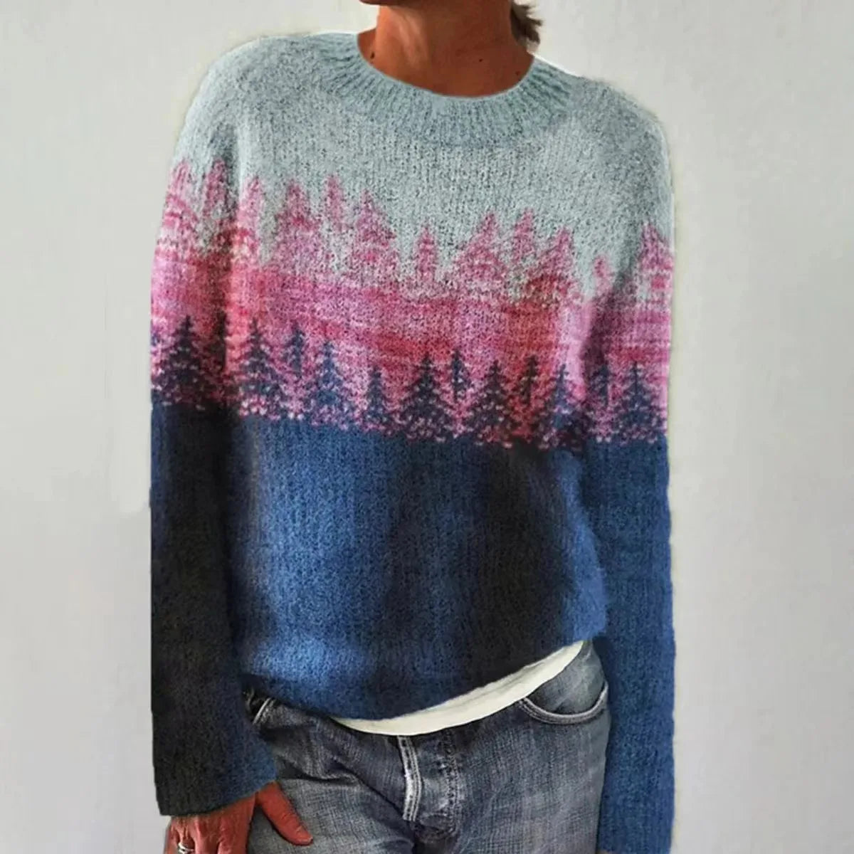 Women's Nordic-Inspired Sweater – Cozy Relaxed Fit for Winter Fashion 6