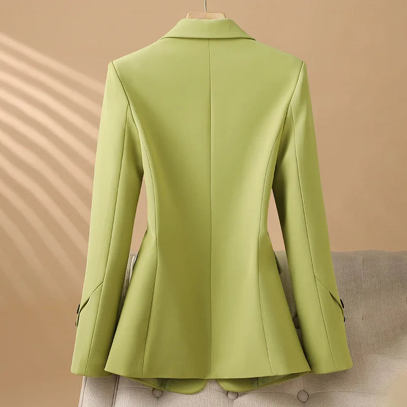 Women's Tailored Blazer – Fitted Notch Lapel Jacket for Work and Formal Events 1