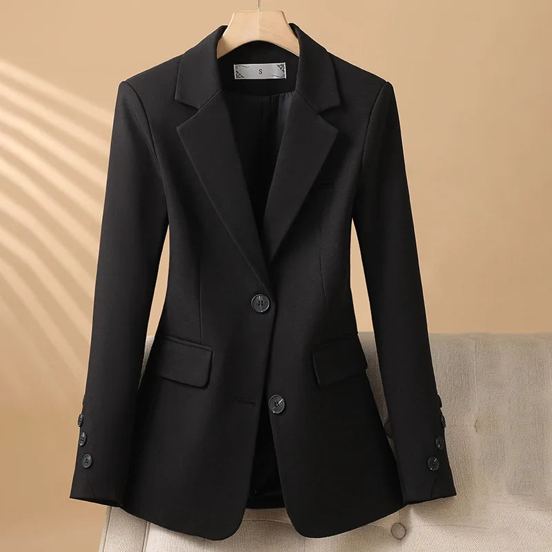 Women's Tailored Blazer – Fitted Notch Lapel Jacket for Work and Formal Events 3