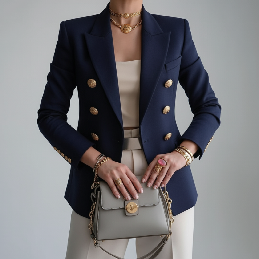 Women's Tailored Blazer for Smart Casual – Soft Structured Fit, Perfect for Layering 1
