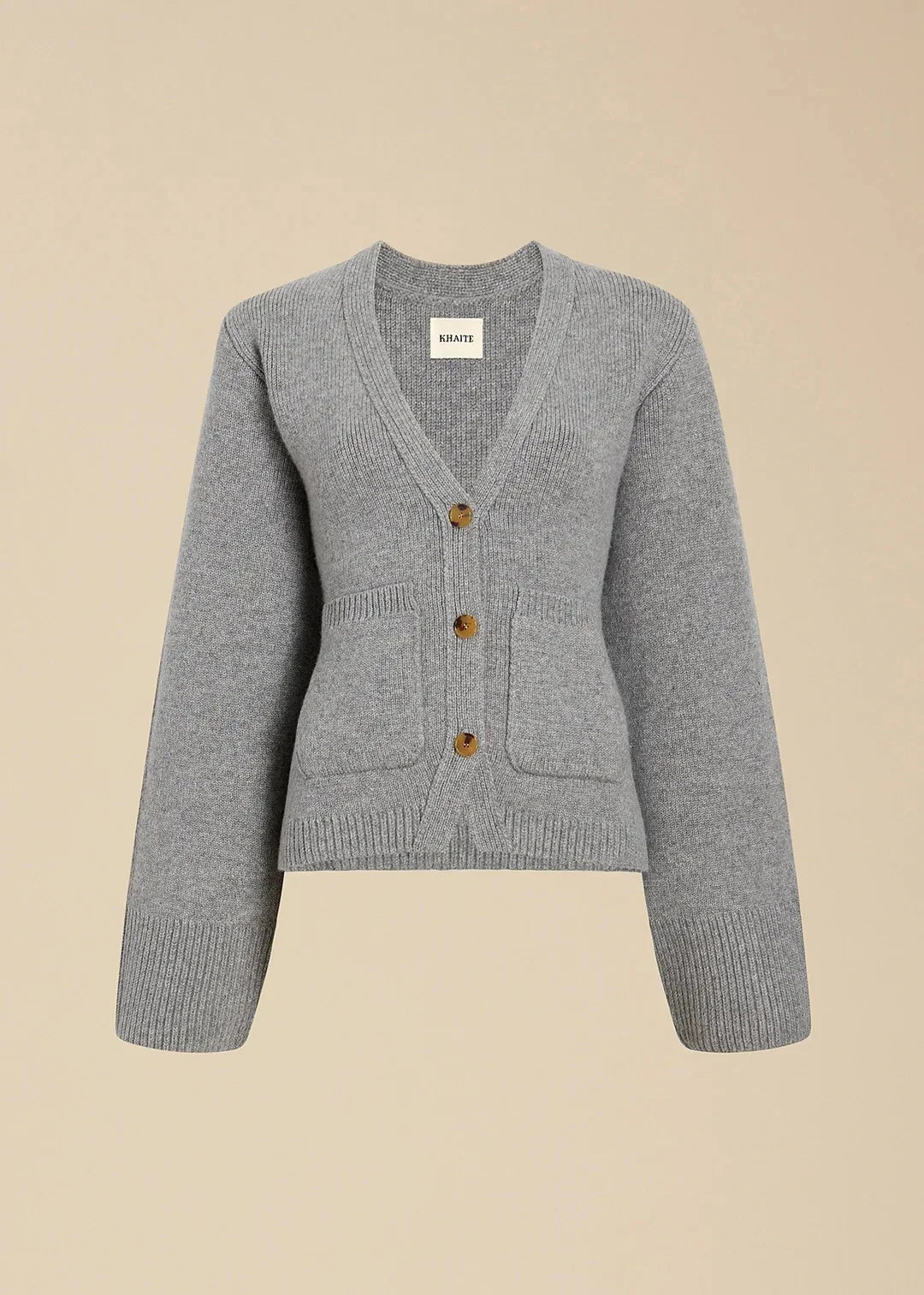 Women's V-Neck Black Cardigan – Relaxed Fit with Button Closure and Patch Pockets 7