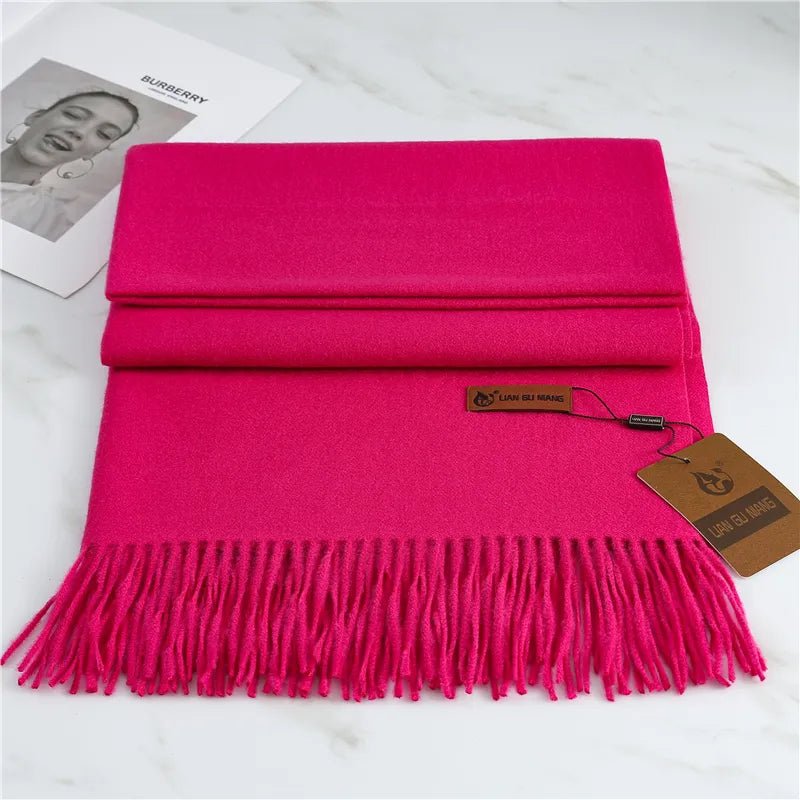 Cashmere Scarf for Women – Warm and Versatile Winter Accessory with Stylish Tassels - We are MFEO
