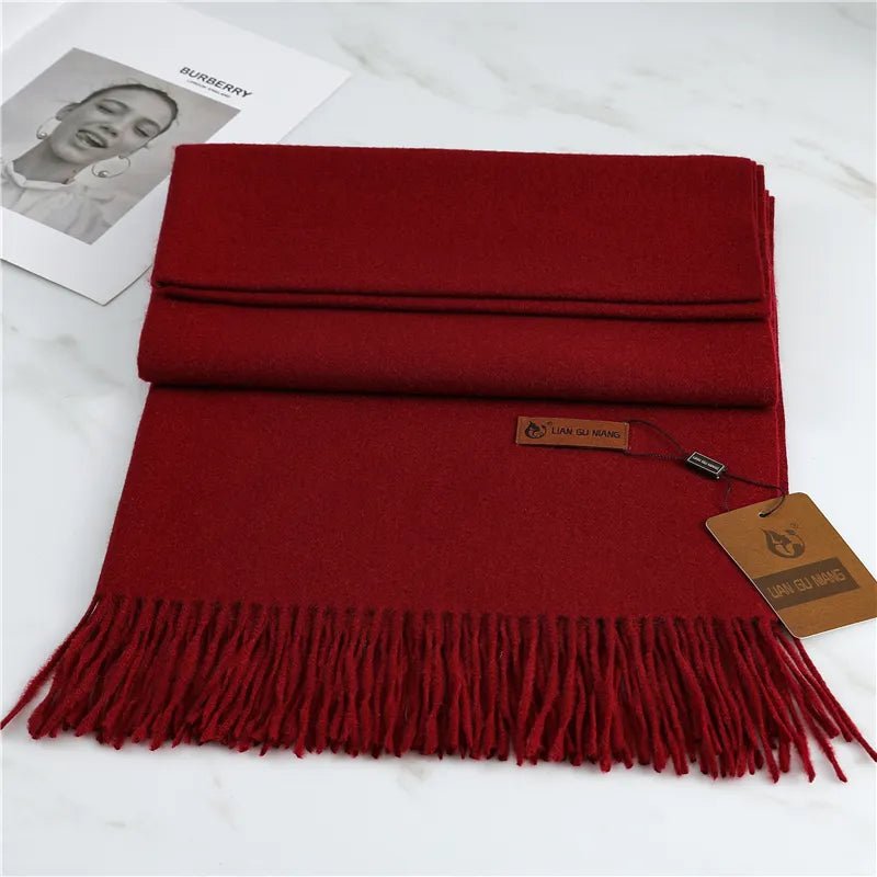 Cashmere Scarf for Women – Warm and Versatile Winter Accessory with Stylish Tassels - We are MFEO
