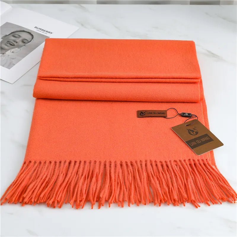 Cashmere Scarf for Women – Warm and Versatile Winter Accessory with Stylish Tassels - We are MFEO