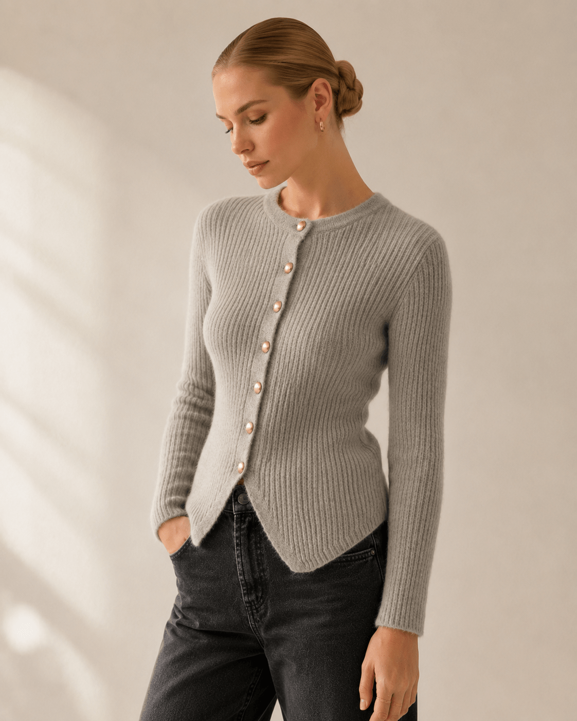 Long Cardigan for Women – Button Down Knit Layering Piece for Casual Wear - We are MFEO