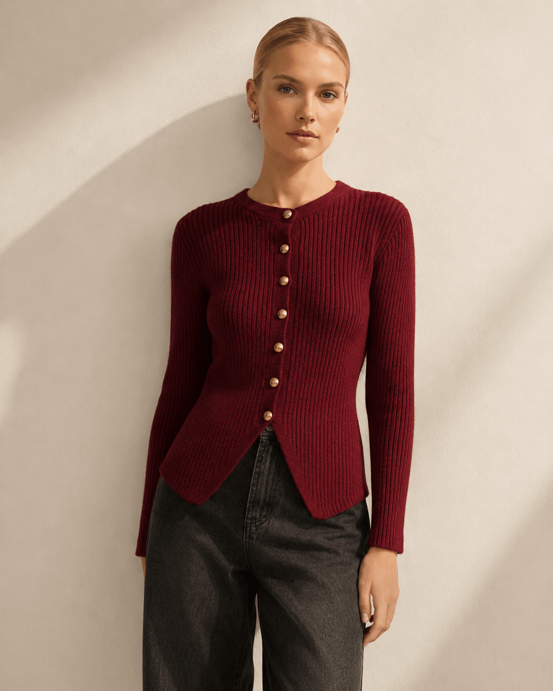 Long Cardigan for Women – Button Down Knit Layering Piece for Casual Wear - We are MFEO