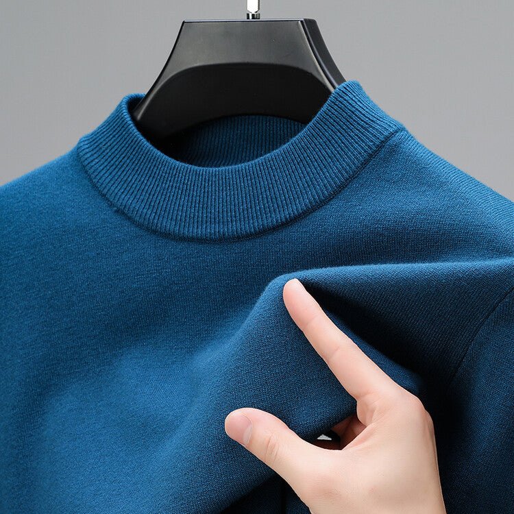 Men's Cashmere Sweater – Finely Knitted with Elegant Hem - We are MFEO