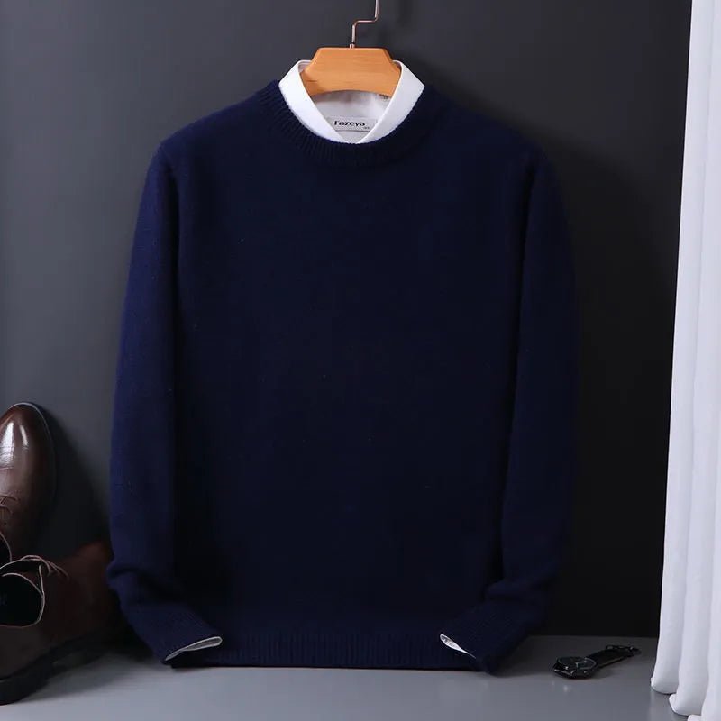 Men's Crew Neck Sweater – Classic Long Sleeve Knit, Flattering Fit - We are MFEO