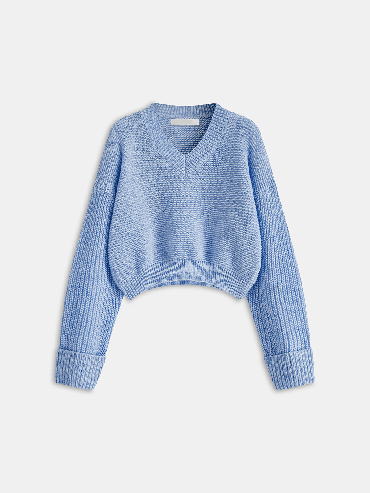 V-Neck Knit Pullover Sweater for Women – Relaxed Fit, Comfortable for Everyday Wear - We are MFEO