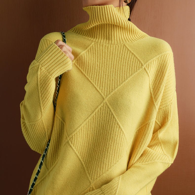 Women's Cashmere Turtleneck Sweater – Soft and Warm for Autumn/Winter - We are MFEO
