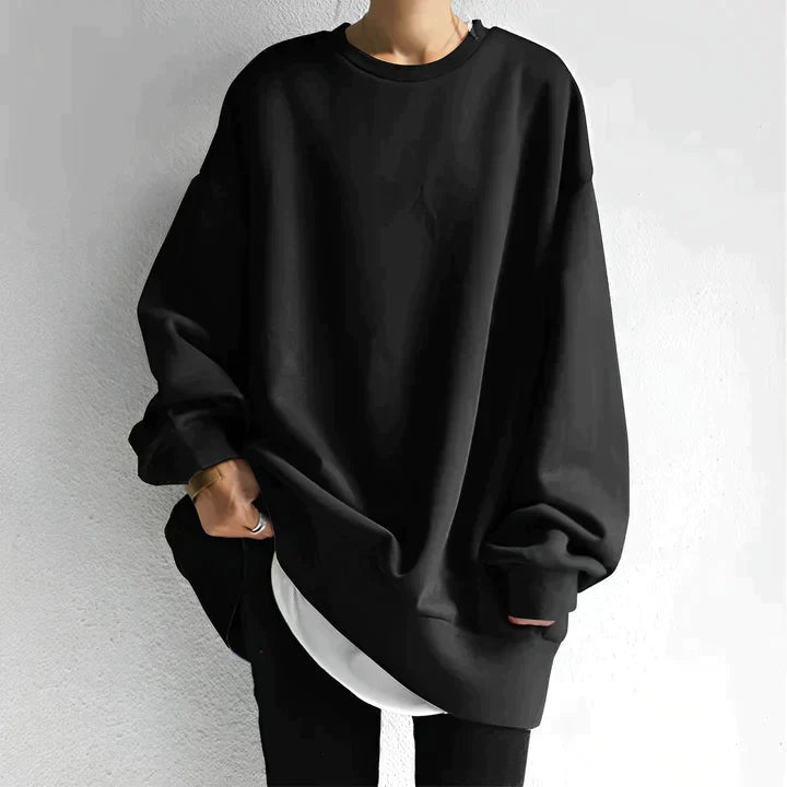 Women's Oversized Sweater – Long Sleeve Tunic for Casual Comfort and Warmth - We are MFEO