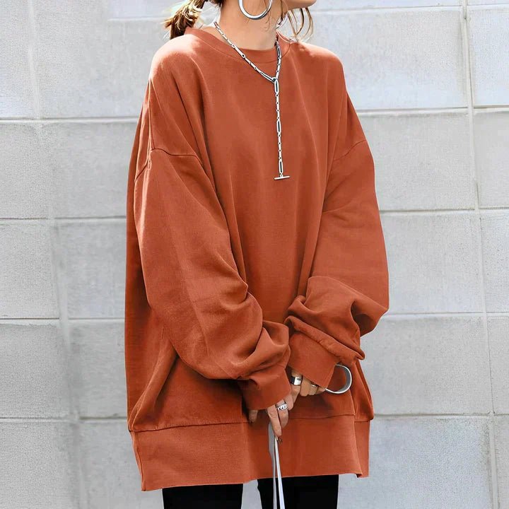 Women's Oversized Sweater – Long Sleeve Tunic for Casual Comfort and Warmth - We are MFEO