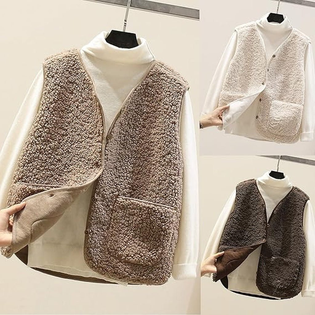Women's Sleeveless Vest with Button Closure – Versatile Layer for All Seasons - We are MFEO