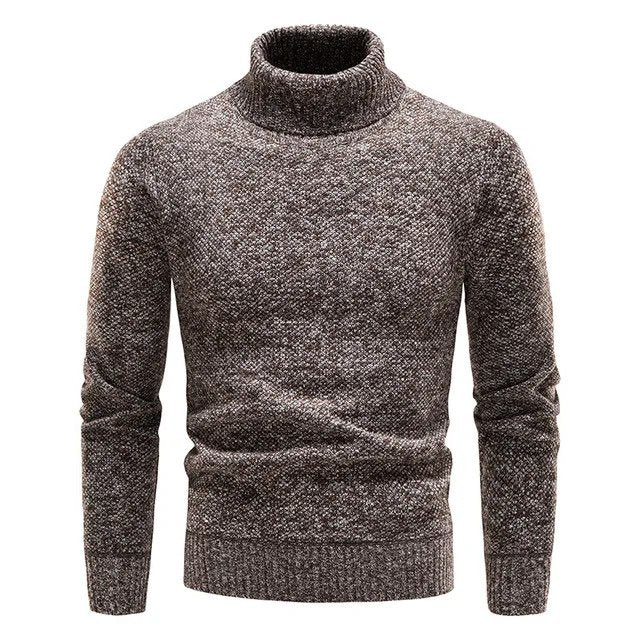 Men's Black Turtleneck Jumper – Slim Fit Knitwear for Casual Wear 2