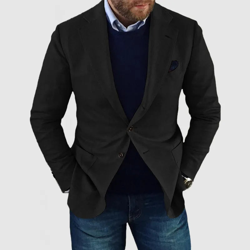 Men's Blazer Jacket – Tailored Two-Button Design for Business Casual and Smart Events 2