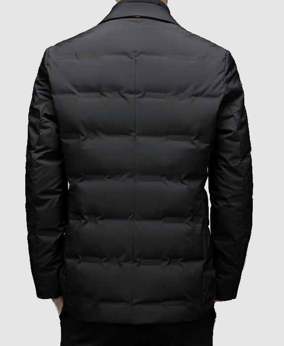 Men's Padded Jacket for Winter – Tailored Smart Casual Outerwear with Notch Lapels 3