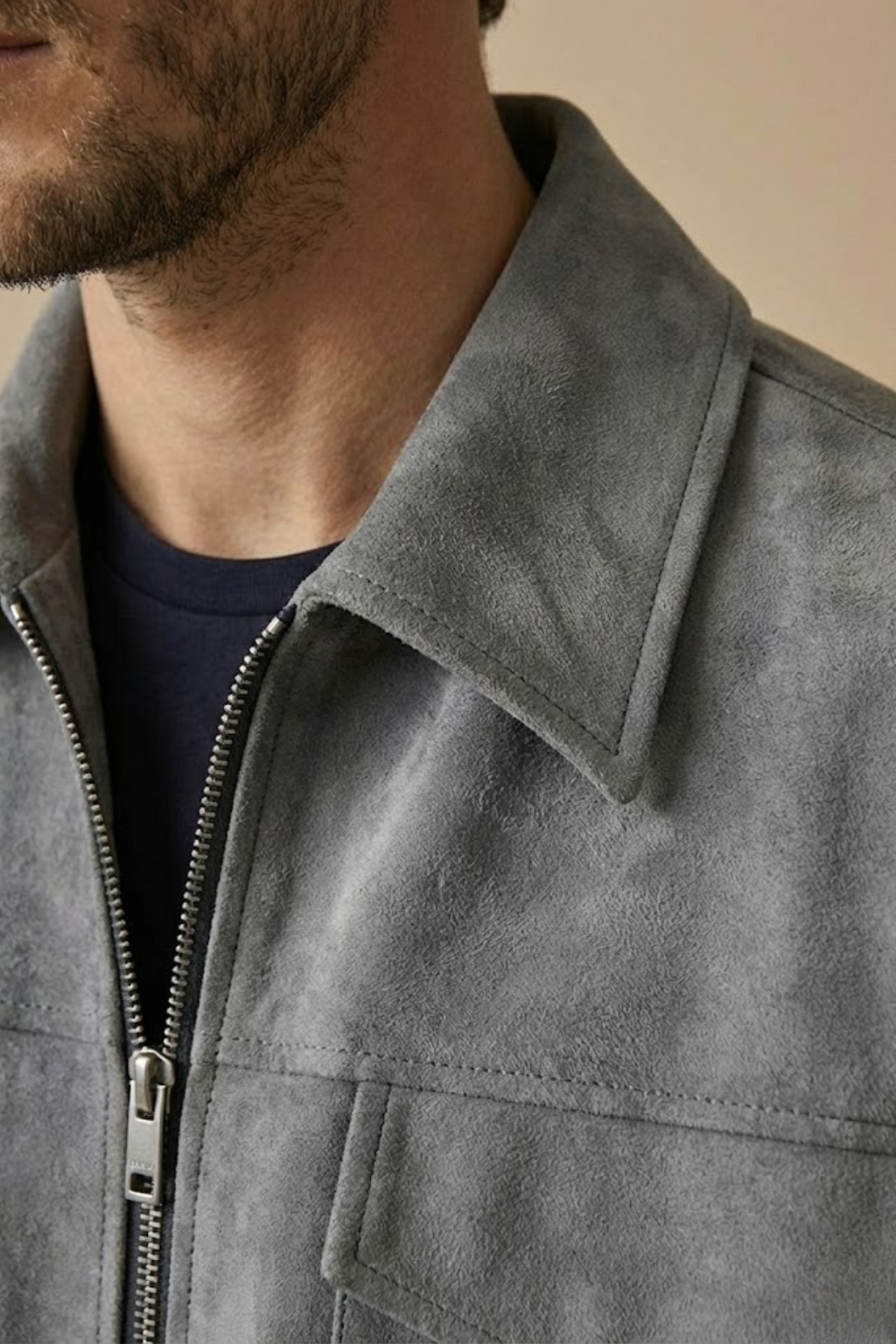 Men's Zip Jacket with Utility Pockets – Relaxed Fit for Everyday Casual Wear 3