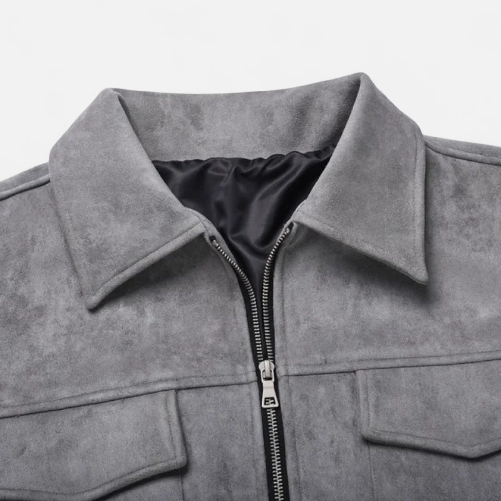 Men's Zip Jacket with Utility Pockets – Relaxed Fit for Everyday Casual Wear 4