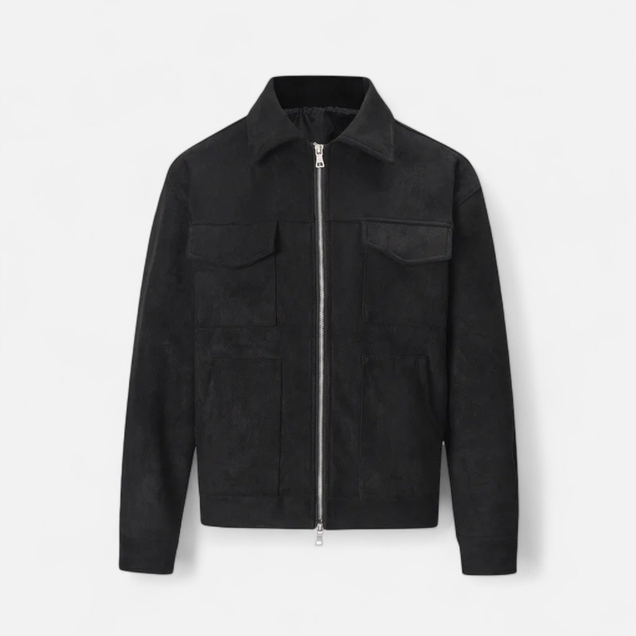 Men's Zip Jacket with Utility Pockets – Relaxed Fit for Everyday Casual Wear 9