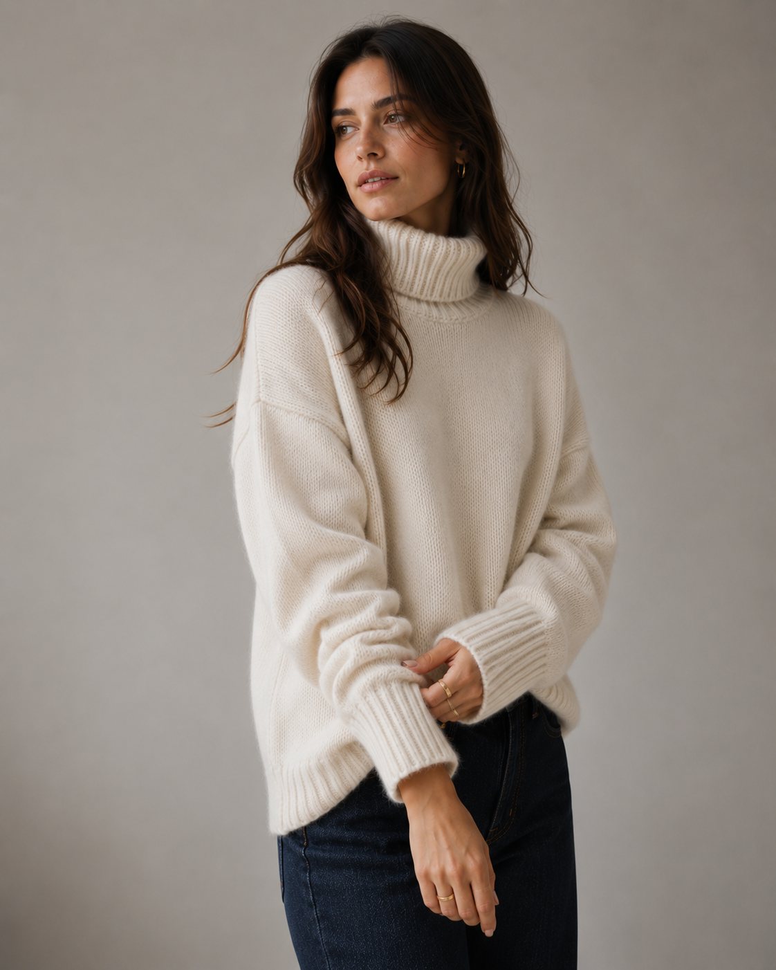 Oversized Turtleneck Sweater – 100% Cashmere for Autumn and Winter 4