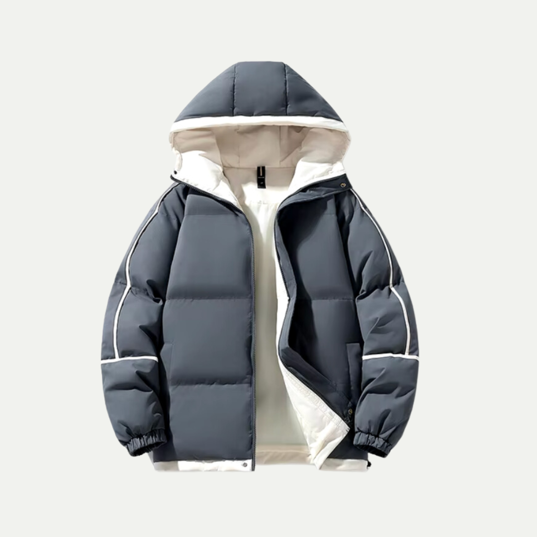 Unisex Insulated Hooded Puffer Parka – Warm Winter Outerwear for Casual and Outdoor Use 0
