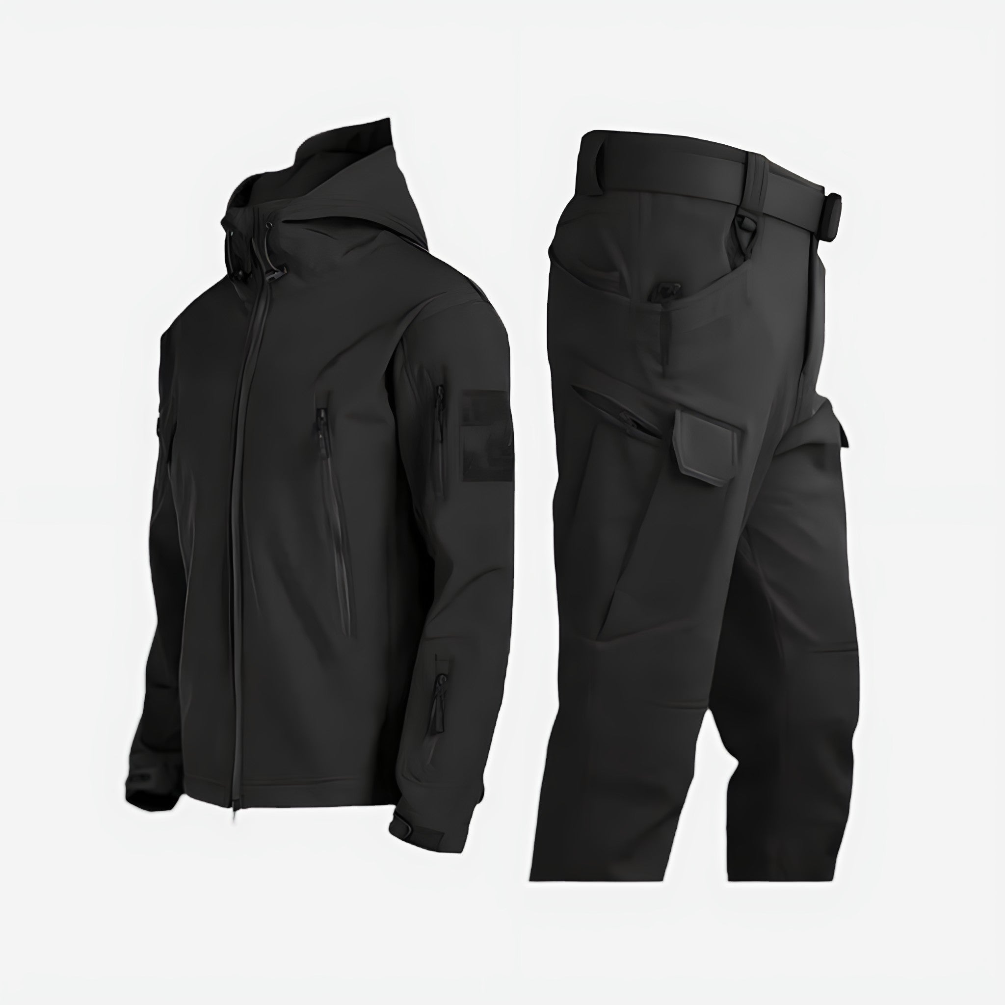 Waterproof Rain Jacket and Pants Set – Insulated Outdoor Clothing for Winter Hiking 0