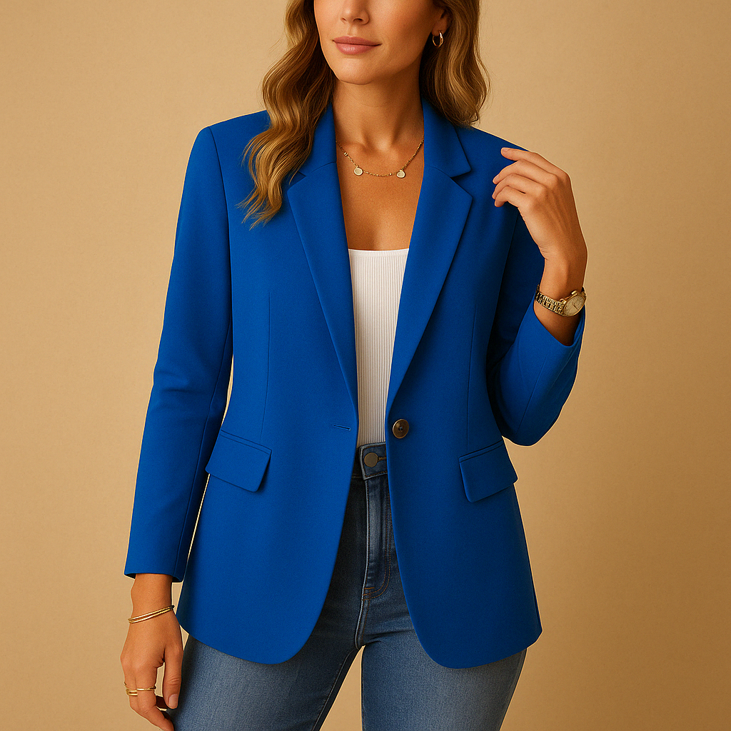 Women's Blazer with Notch Lapel – Classic Fit for Office and Casual Wear 5