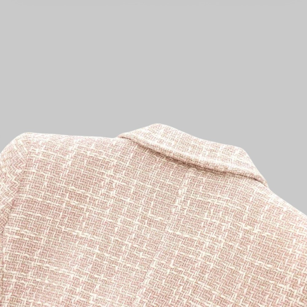 Women's Double-Breasted Blazer – Tailored Tweed for Business Casual and Day Events 6