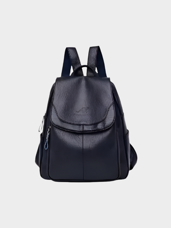 Women's Leather Backpack for Work – Structured Everyday Knapsack with Adjustable Straps 2