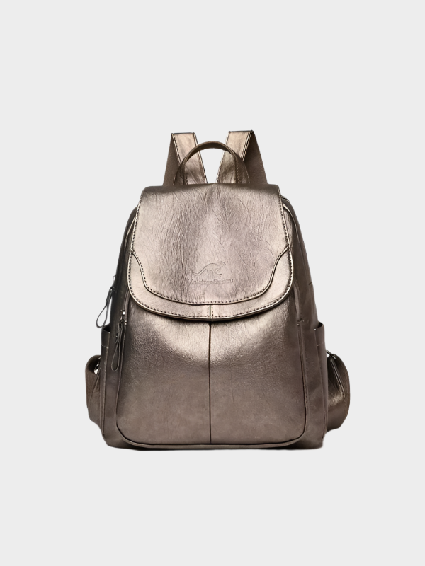 Women's Leather Backpack for Work – Structured Everyday Knapsack with Adjustable Straps 6