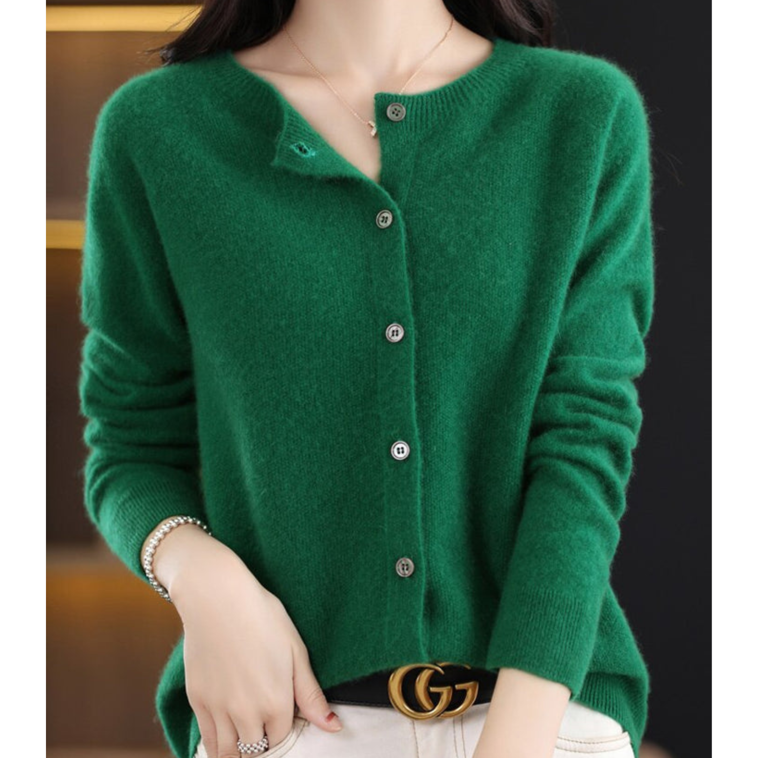 Women's Long Cardigan with Button Closure – Relaxed Fit, Soft Knit for Everyday Wear 9