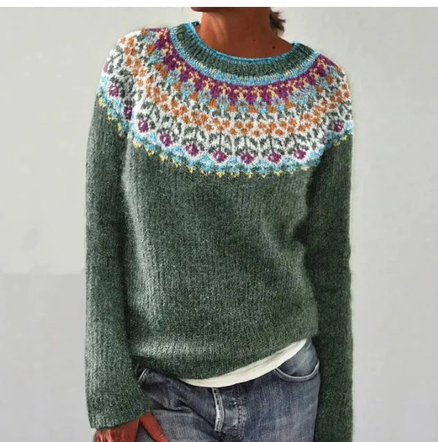 Women's Nordic-Inspired Sweater – Cozy Relaxed Fit for Winter Fashion 3