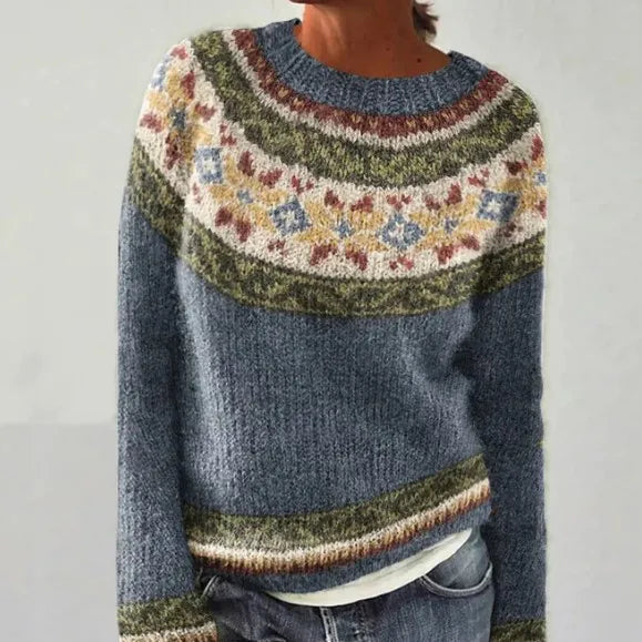 Women's Nordic-Inspired Sweater – Cozy Relaxed Fit for Winter Fashion 4