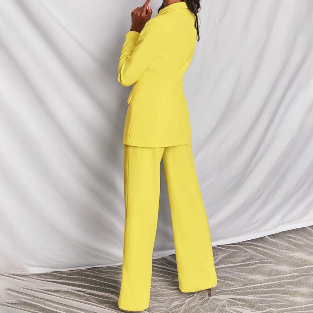Women's Suit Blazer and Trousers Set – Tailored Fit for Business and Evening Wear 3