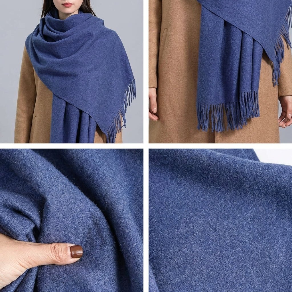 Cashmere Scarf for Women – Warm and Versatile Winter Accessory with Stylish Tassels - We are MFEO
