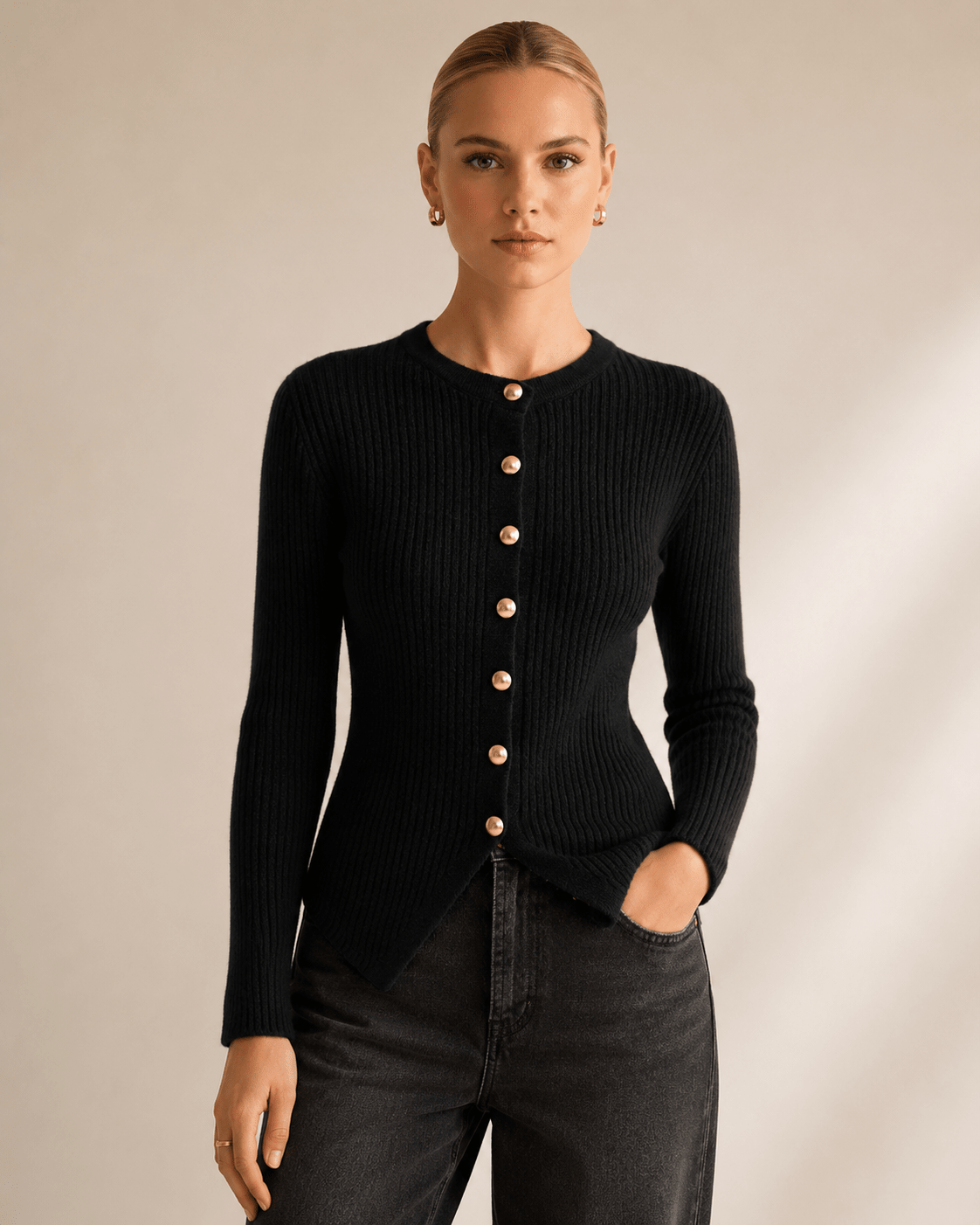 Long Cardigan for Women – Button Down Knit Layering Piece for Casual Wear - We are MFEO