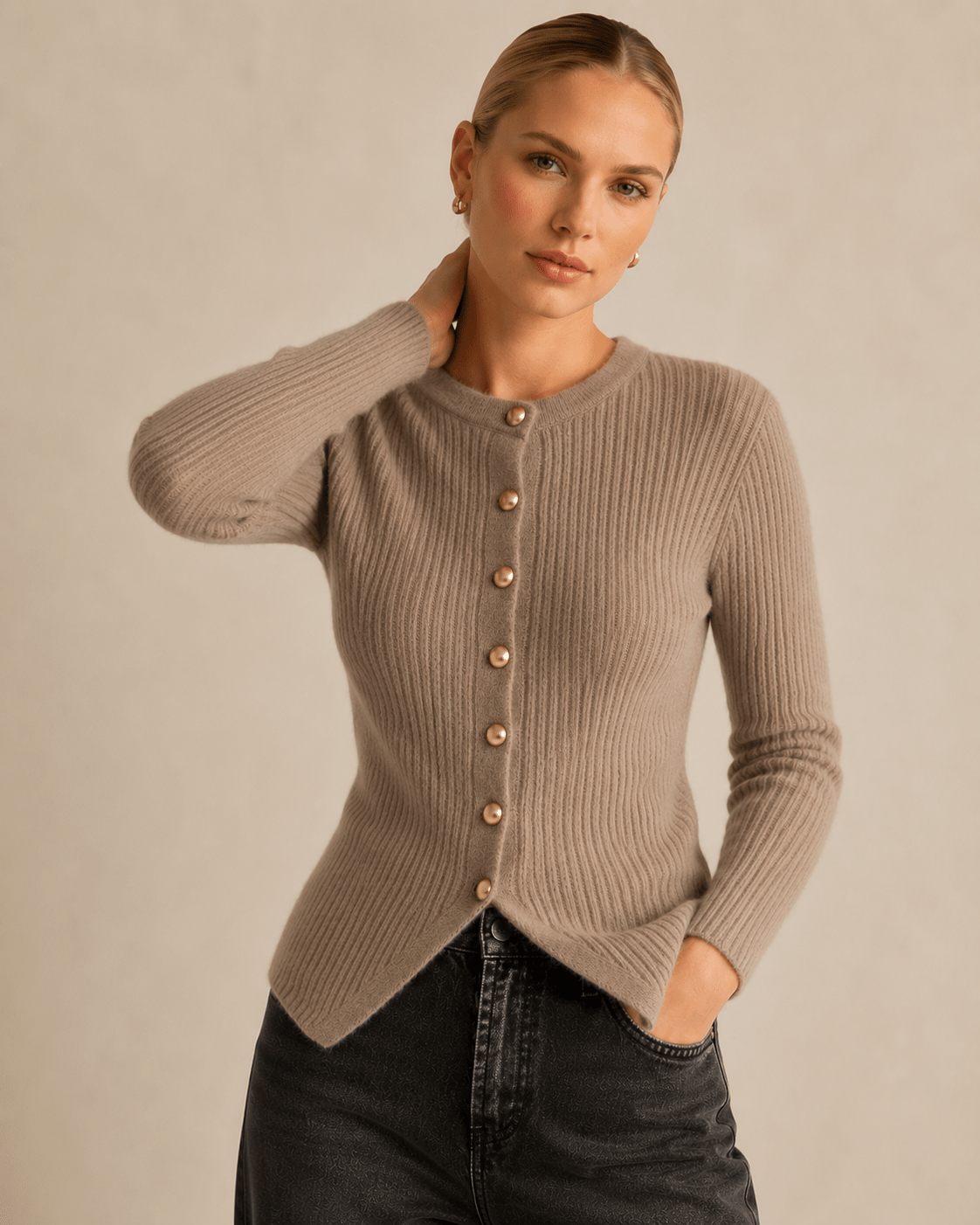 Long Cardigan for Women – Button Down Knit Layering Piece for Casual Wear - We are MFEO