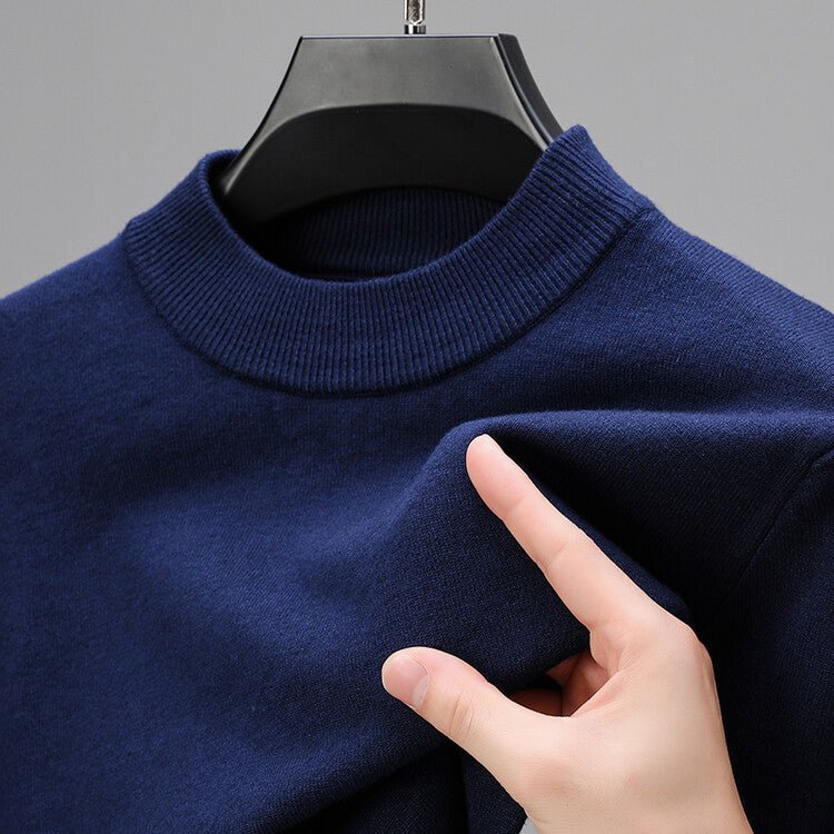 Men's Cashmere Sweater – Finely Knitted with Elegant Hem - We are MFEO