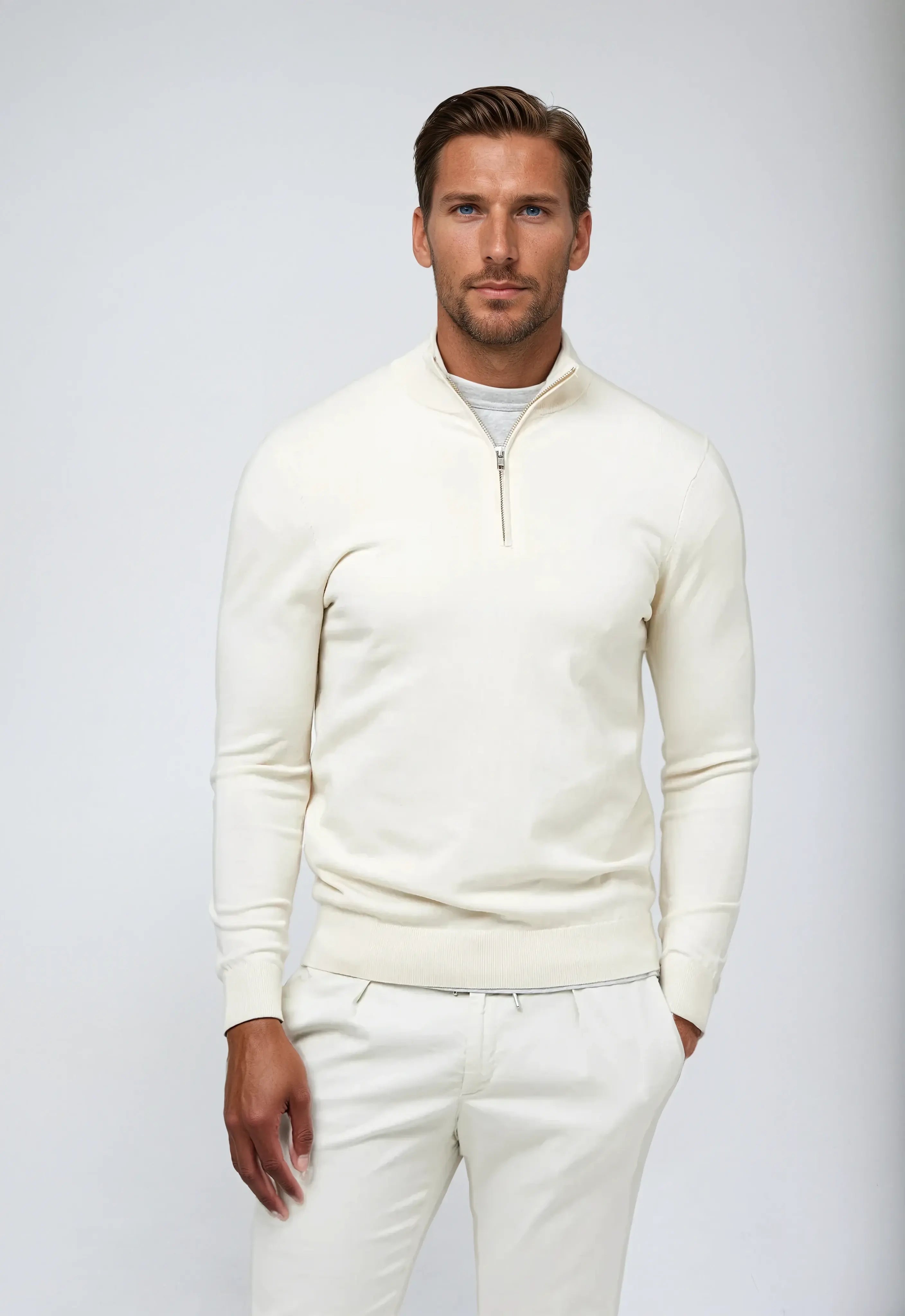 Men's Half Zip Sweatshirt – Classic Style - We are MFEO